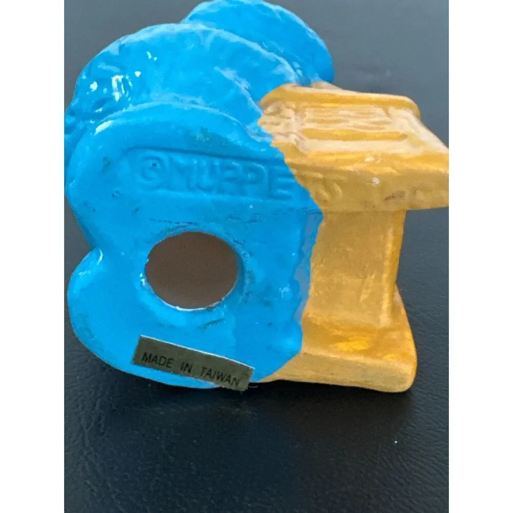 2 Sesame Street Cookie Monster Ceramic Ornaments